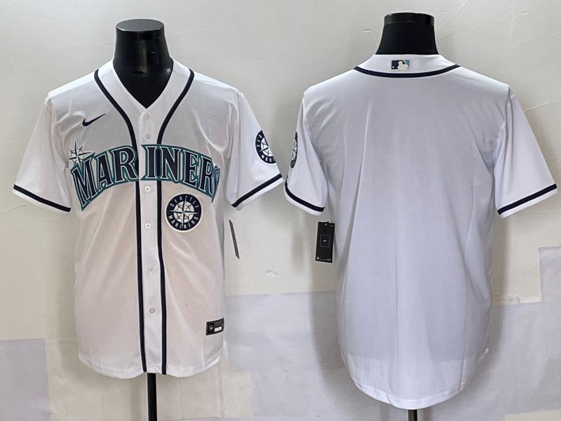 Men 2025 Seattle Mariners Blank White Game Nike MLB Jersey style 5->seattle mariners->MLB Jersey
